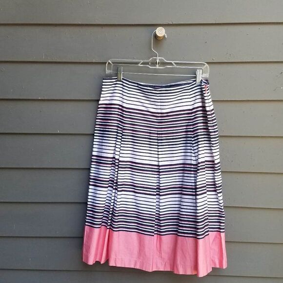 Charter Club 100% Cotton Pleated Strip Skirt Size 10 - Picture 12 of 12